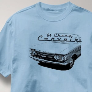 Chevy Corvair 1964 Classic Chevrolet Car Auto T Shirt Tee Shirt Mens Womens Ladies Youth Kids