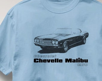 Chevy Chevelle Malibu 1970 Classic Chevrolet T Shirt Auto Tee Shirt Mens Womens Ladies Youth Kids