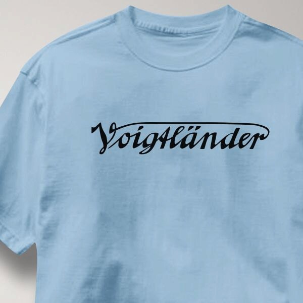 Voigtlander Camera T Shirt Vintage Logo Tee Shirt Mens Womens Ladies Youth Kids