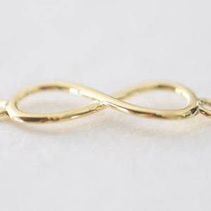 Vermeil Gold Infinity Sign Connector Charm 18k Gold Plated - Etsy