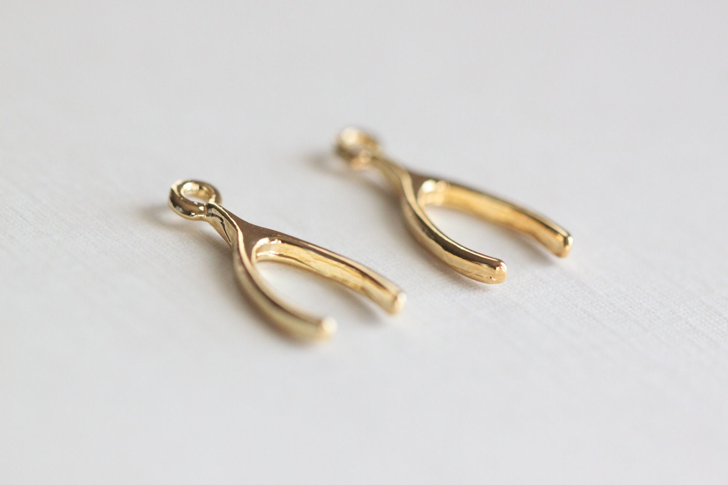 Wishbone Charm - Etsy