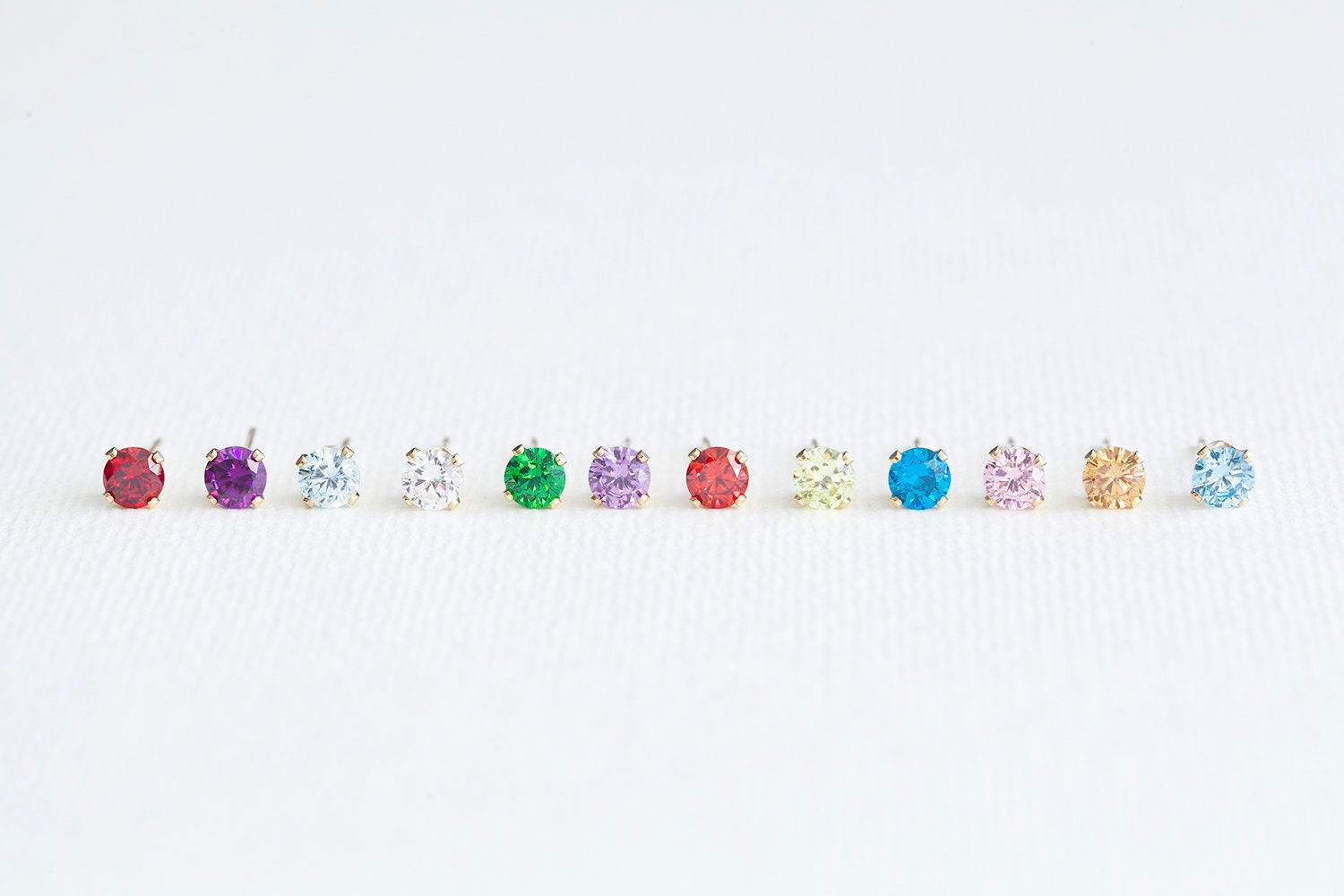 【Sentiments】NO.248 [MIX] EARRING Men's Women's 14k Yellow Gold Over 925 Sterling Silver Iced