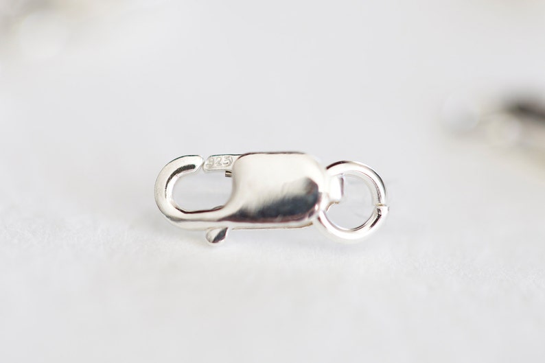 5pcs 8x4mm Sterling Silver Lobster Clasp 925 silver lobster Etsy