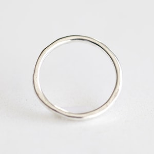 Sterling Silver Halo Circle Ring - off round open circle jump ring, spacer, connector, link, 16 gauge, karma eternity, 925 silver, oval