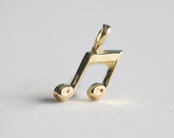 Gold Music Note - Etsy