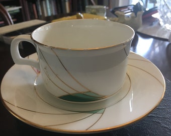 Art Deco style cup and saucer