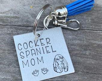 Dog breed keychain,dog keychain,dog mama,dog mom,Cocker spaniel dog,Cocker spaniel gift,dog dad,Cocker spaniel,cocker spaniel gift