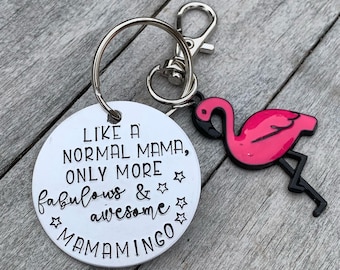 Mother’s Day gift, mom gift, mama gift, Mamamingo, flamingo mom, flamingo keychain, flamingo lover, cool mom, mama flamingo