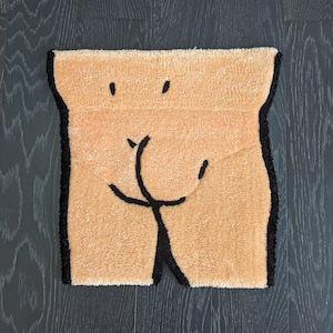 Hank Inspired Tufted Rug - Handmade 90s Nostalgia Decor for Man Caves