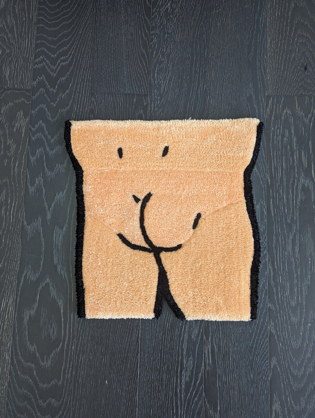 MADE TO ORDER King of the Hill Hank Hill Inspired Butt Tuft Rug Etsy