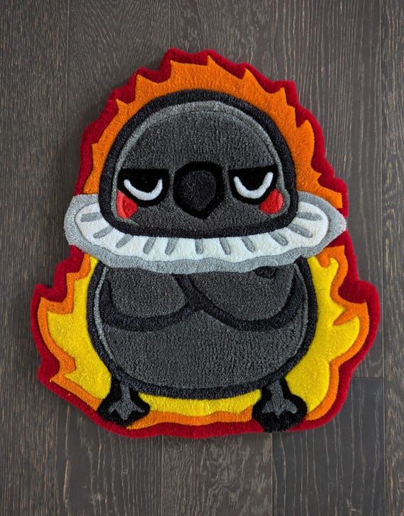 MADE TO ORDER Love And Deepspace Grumpy Crow Sylus Emoji Tuft Rug