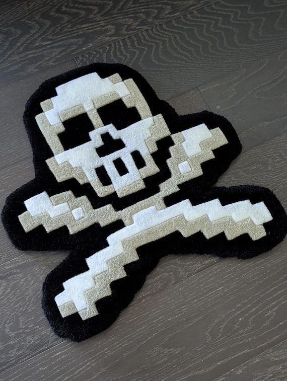 Made To Order Runescape PK Skull Tuft Rug Decoration