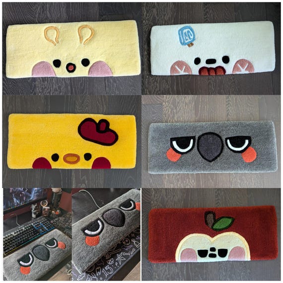 Made-to-Order Love and Deepspace Emoji Tuft Keyboard Rug – Xavier, Zayne, Rafayel, Sylus, Caleb