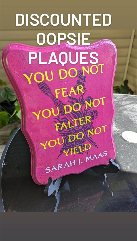 ACOTAR Quote Plaques IMPERFECTIONS