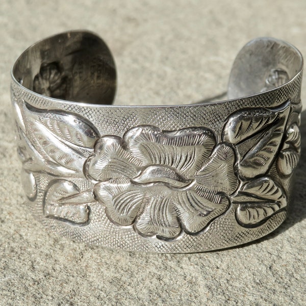 Vintage Maciel Bracelet, Mexican Silver Jewelry, Vintage Taxco Bracelet