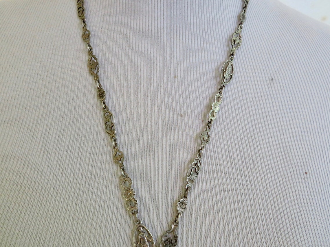 Peruzzi Jewelry Vintage Peruzzi Necklace Chatelaine Charm - Etsy