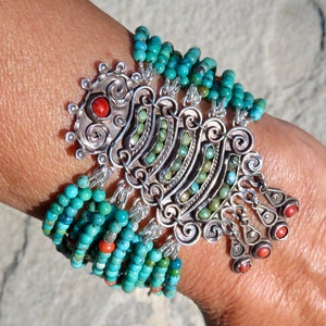 Matilde Poulat Jewelry Matl Turquoise Bracelet Multi Strand - Etsy