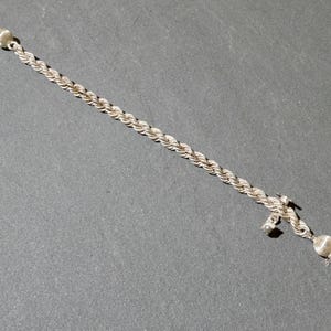 Vintage Alfredo Villasana tofsarmband, sällsynt Taxco sterling armband, silver tofsarmband bild 7