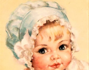 Vintage Baby Charlotte Becker Digital Download Printable Image wall art Illustation