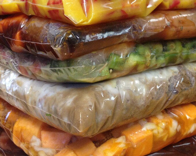 FIVE Easy Make Ahead Crock Pot Kit Freezer Meal RECIPES - Etsy