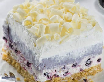 EASY NO BAKE  Blueberry Dessert Recipe Instant Digital Download