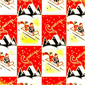 Eco-friendly Black and White Christmas Wrapping Paper Sheets From the North  Pole Newspaper Perfect Gift From Santa on Christmas RECYCLED 