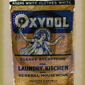 Farmhouse Country Oxydol Laundry Soap Room Wall Art/transfer/hang Tags ...