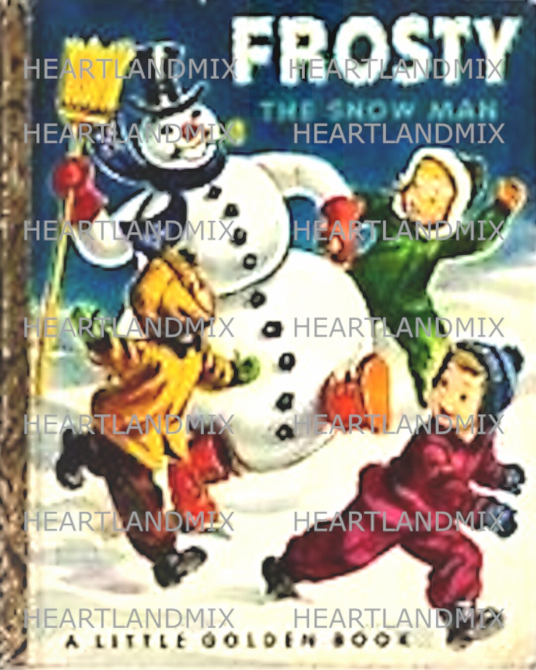 Retro Vintage Frosty the Snowman Book Cover Illustration Now in TWO ...