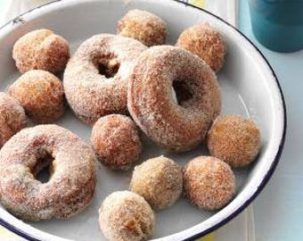 Easy Homemade Apple Cider Donut RECIPE Downloadable, Printable Image Instant Download