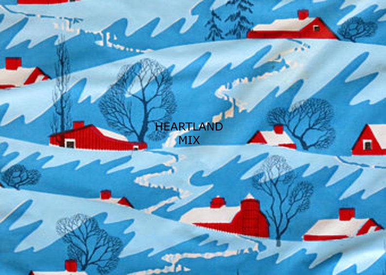 Printable Christmas Wrapping Paper Digital Image Vintage Farmhouse Holiday