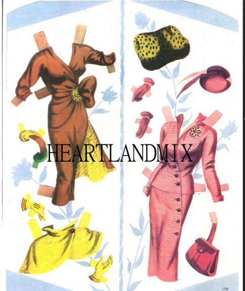 Vintage Marilyn Monroe Paper Doll Download Printable Clip Art - Etsy