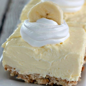 Banana Cheesecake Bars Recipe Digital Download