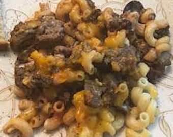 Amish Cheesy Hamburger Casserole Easy Fast Simple Hearty Recipe