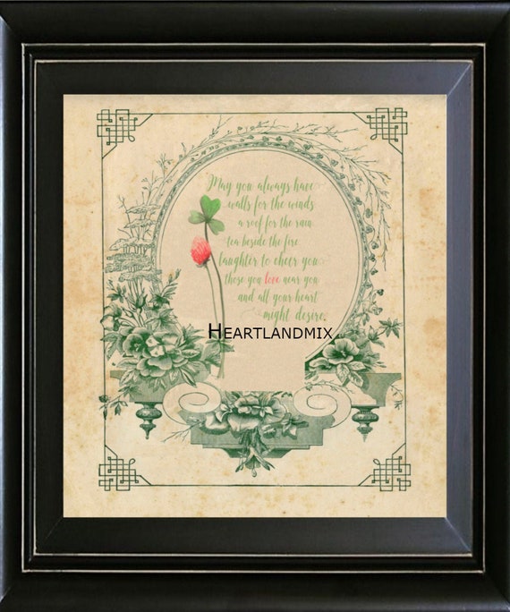 Irish Blessing St Patrick S Day Wall Art Digital Download Etsy
