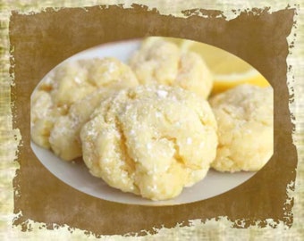 LEMON Cake Mix COOKIES RECIPE Digital Download Printable