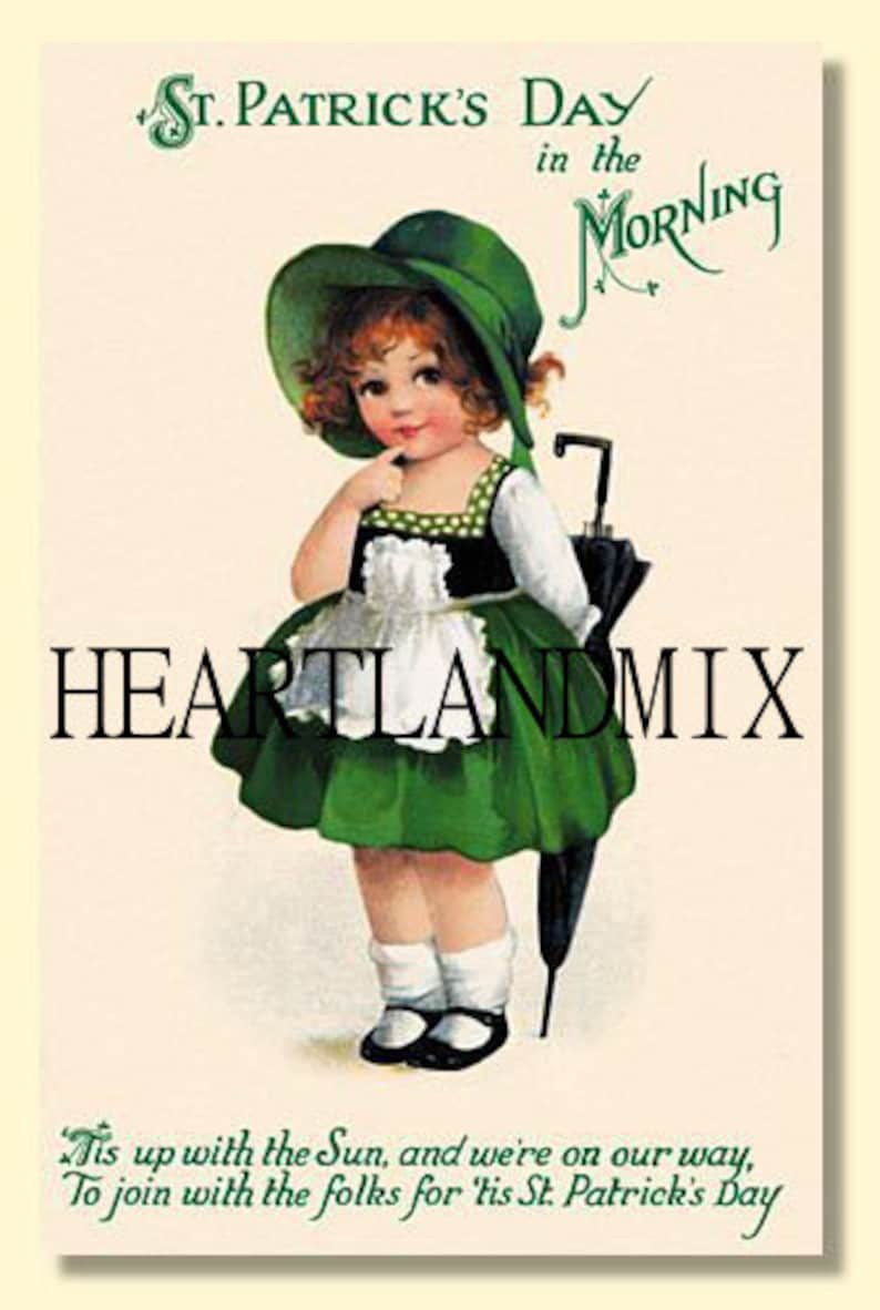 St. Patrick's Day Vintage Digital Download Printable Art Image - Etsy