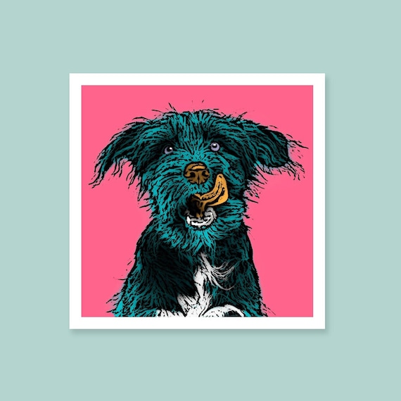 Custom Pet Portrait: Pop Art Dog Print From Photo