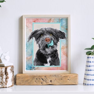 Custom Pet Portrait: Modern Pop Art Dog Print (Digital Print)