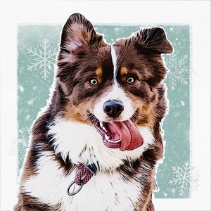 Custom Pet Portrait: Pop Art Dog Portrait from Photo