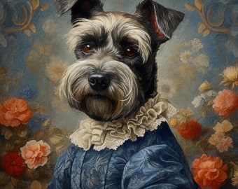 Custom Royal Pet Portrait, Pdog Portrait From Photo, Renaissance Pet Portrait, Pet Lovers Gift, Pet Portrait Gift, Dressed Animal Paintings