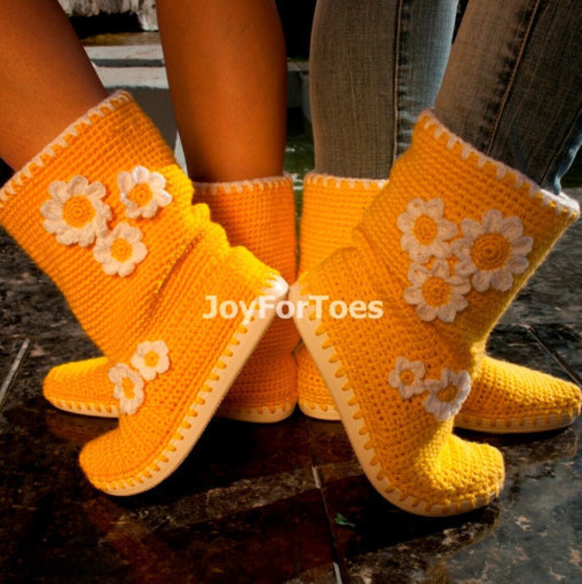 crochet boots with soles