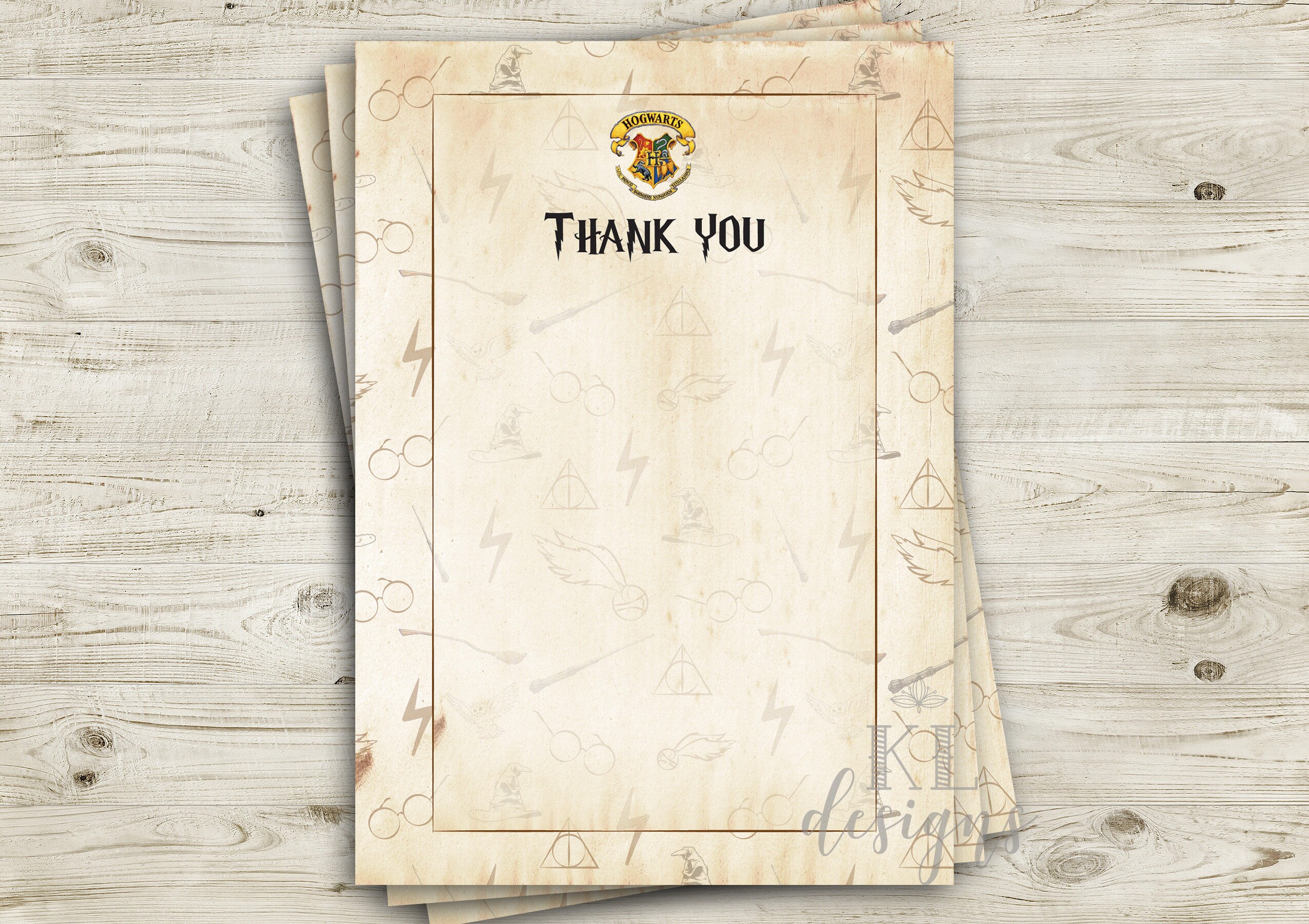 Harry Potter Invitation Harry Potter Birthday Invitation | Etsy