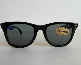 Gafas de sol Vintage Negro Francés Wayfarer