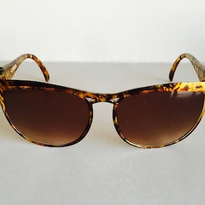 Vintage Emilio Pucci 888-1 Translucent Brown and Gold D-frame Sunglasses