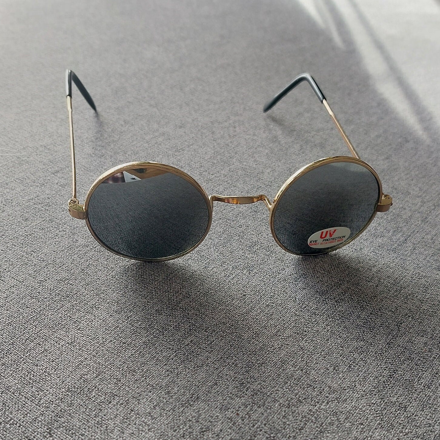 The Ringo  Square Glossy Clear Gray Sunglasses