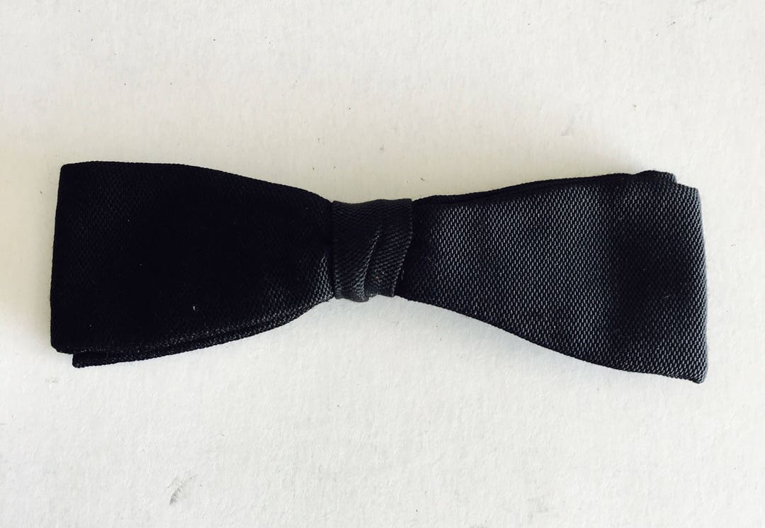 Vintage Black Tenax Bow Clip - Etsy
