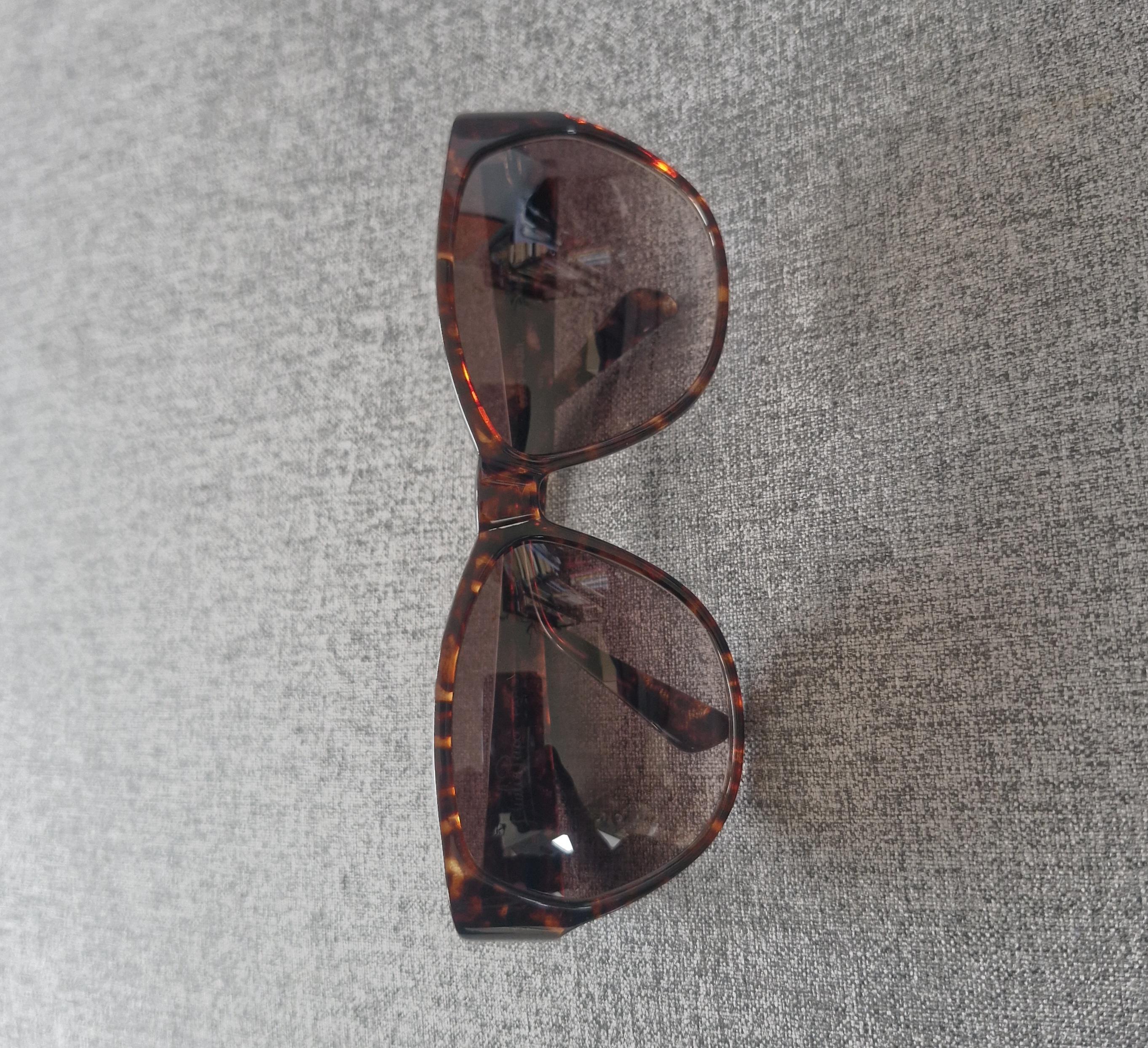 Emilio Pucci - Brown Tortoiseshell Effect Round Frame Embellished Sunglasses New Emilio Pucci Sunglasses EP0187 28F Rose Gold Round Brown  main image 2