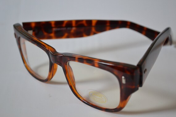 Vintage Sunburst Tortoiseshell Rectangular Optica… - image 2