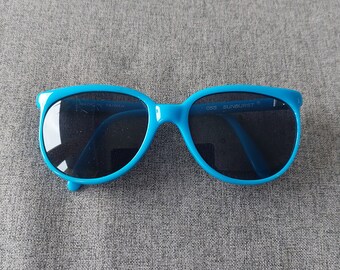 Vintage Blue D-frame Children's Sunglasses