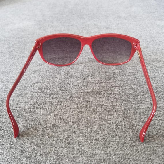 Vintage Red and Grey Marble Brow-line D-frame Emilio Pucci  display picture 2